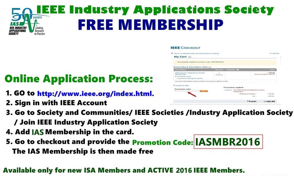 Lee más sobre el artículo [RamasEstudiantiles] [Membresía] Membresía Gratuita IAS (Industry Applications society)