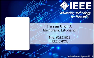 Lee más sobre el artículo [Membresía] [Ramas Estudiantiles]  CARNÉ DE BENEFICIOS IEEE- SECCIÓN ECUADOR