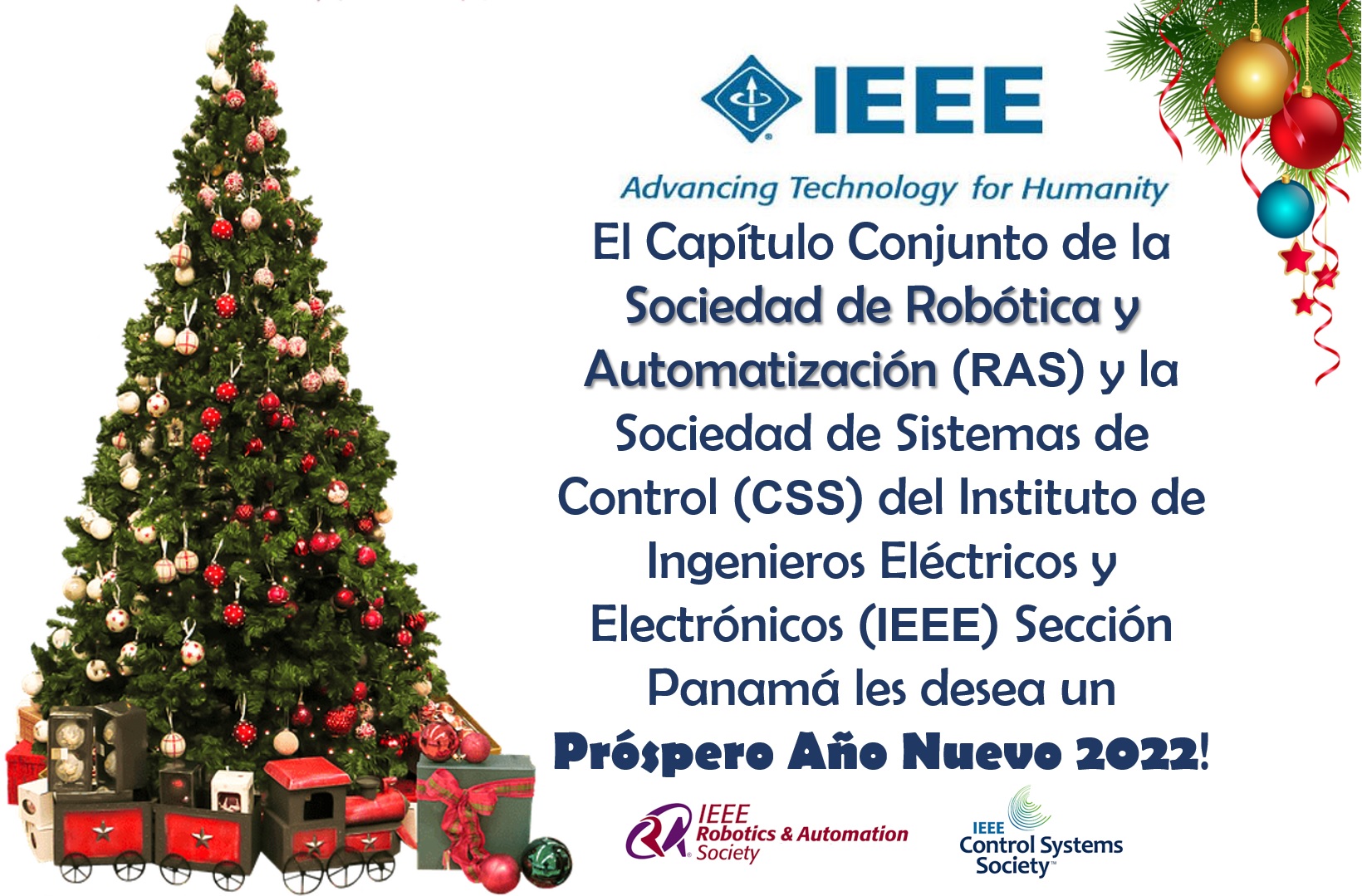 IEEE RAS&CSS: Felicitaciones de Nochebuena y Nuevo Año - IEEE Sección Panamá